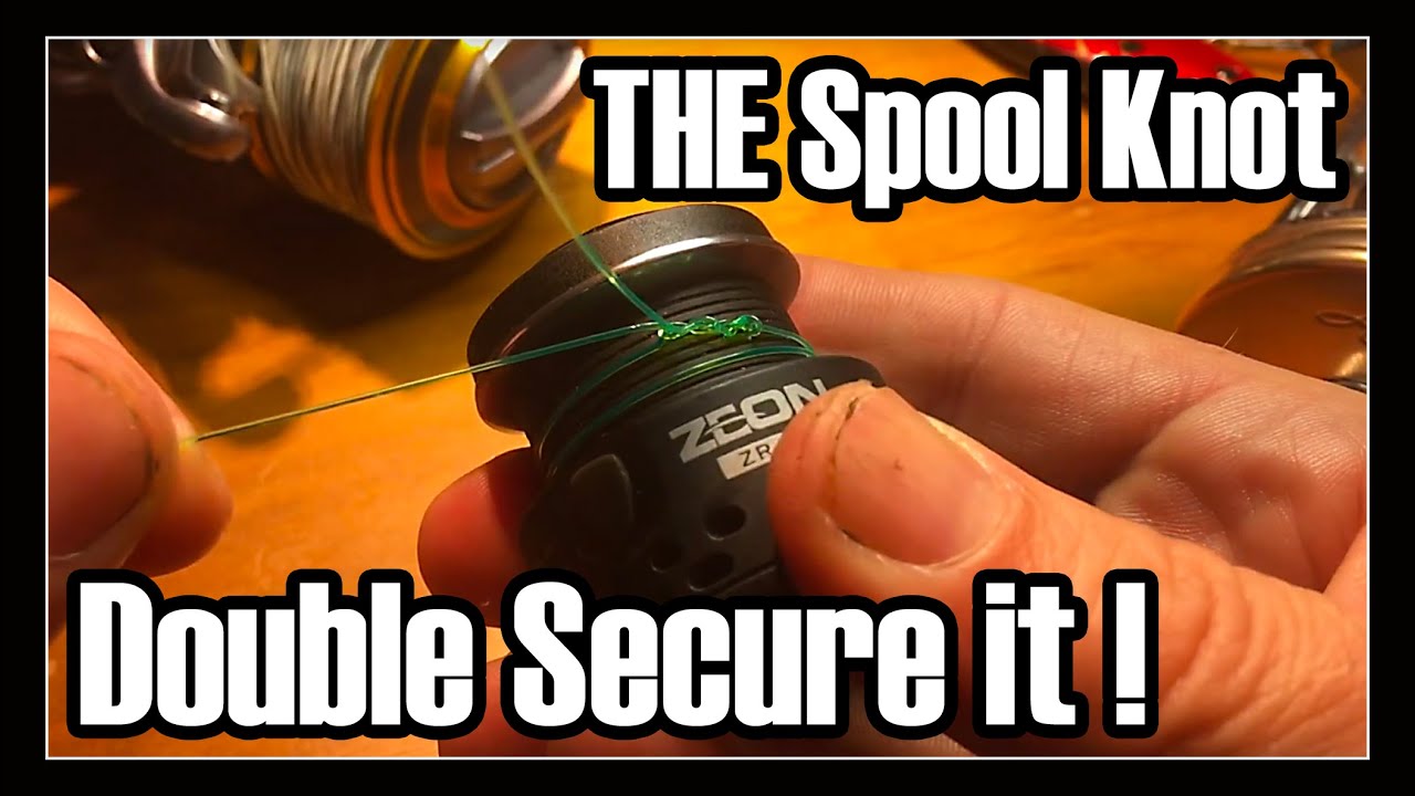 The Spool knot Fishing line to fishing reel YouTube