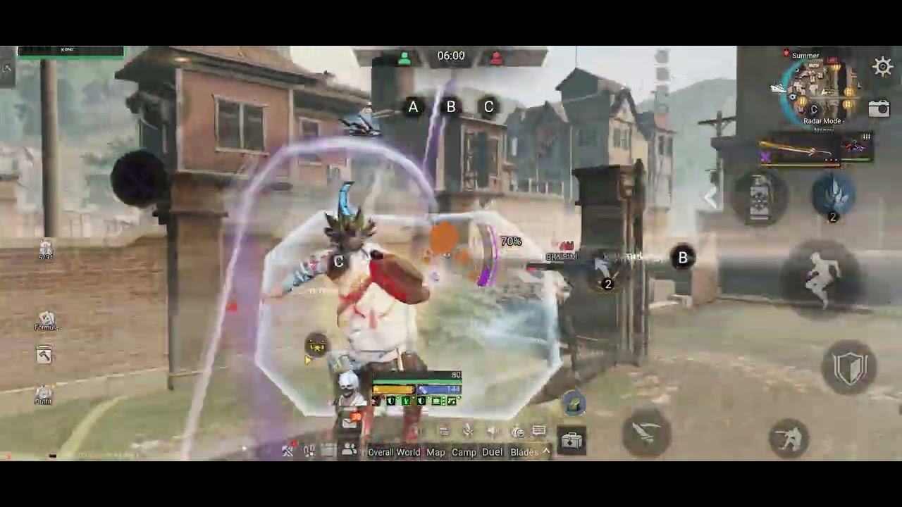 TA duel mode | kano mobile vs AKI(cocacola) PC