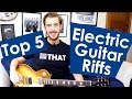 5 EASY Electric Guitar Riffs For Beginners