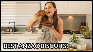 BEST EVER ANZAC BISCUITS RECIPE | How To Make Chewy Anzac Biscuits Step By Step | Le Bon Baker