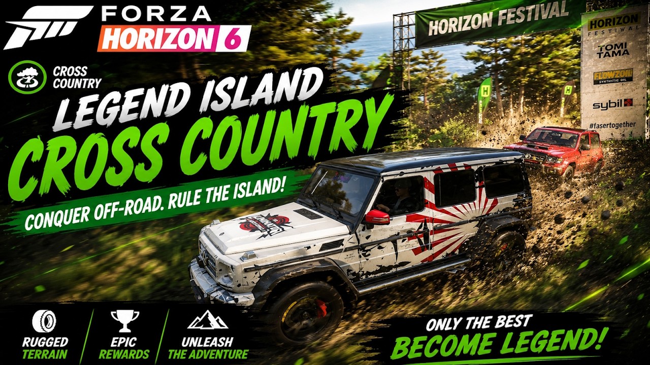 Forza Horizon 6 LEGEND ISLAND CROSS COUNTRY | Playstation 5 Controller Gameplay RTX4090