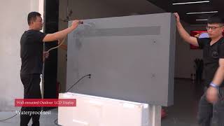 Gray Wall-Mounted Outdoor Lcd Display - Asianda