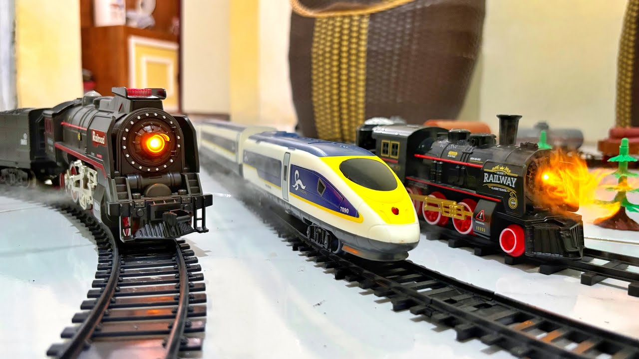 Simple Train Real Mini Train World in Action | Realistic Trains Running! - YouTube