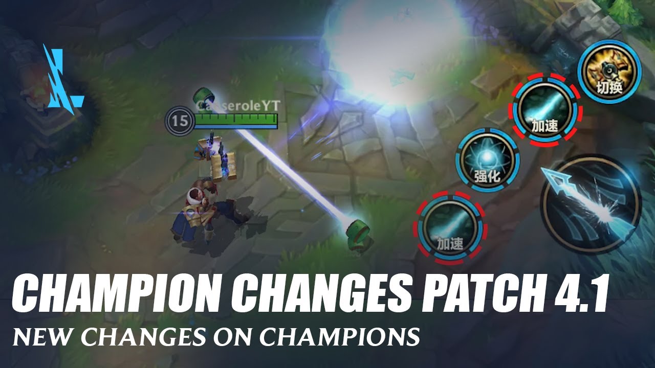 Champion Changes Patch 4.1 - Wild Rift