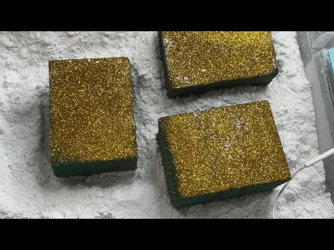 Soaked Floral Foam Covered In Gym Chalk Powder