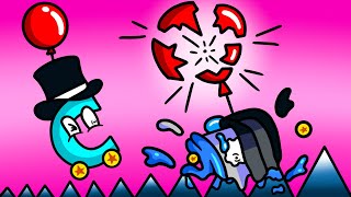 We Splatter Our Jelly Cars on Spikes in JellyCar Worlds!