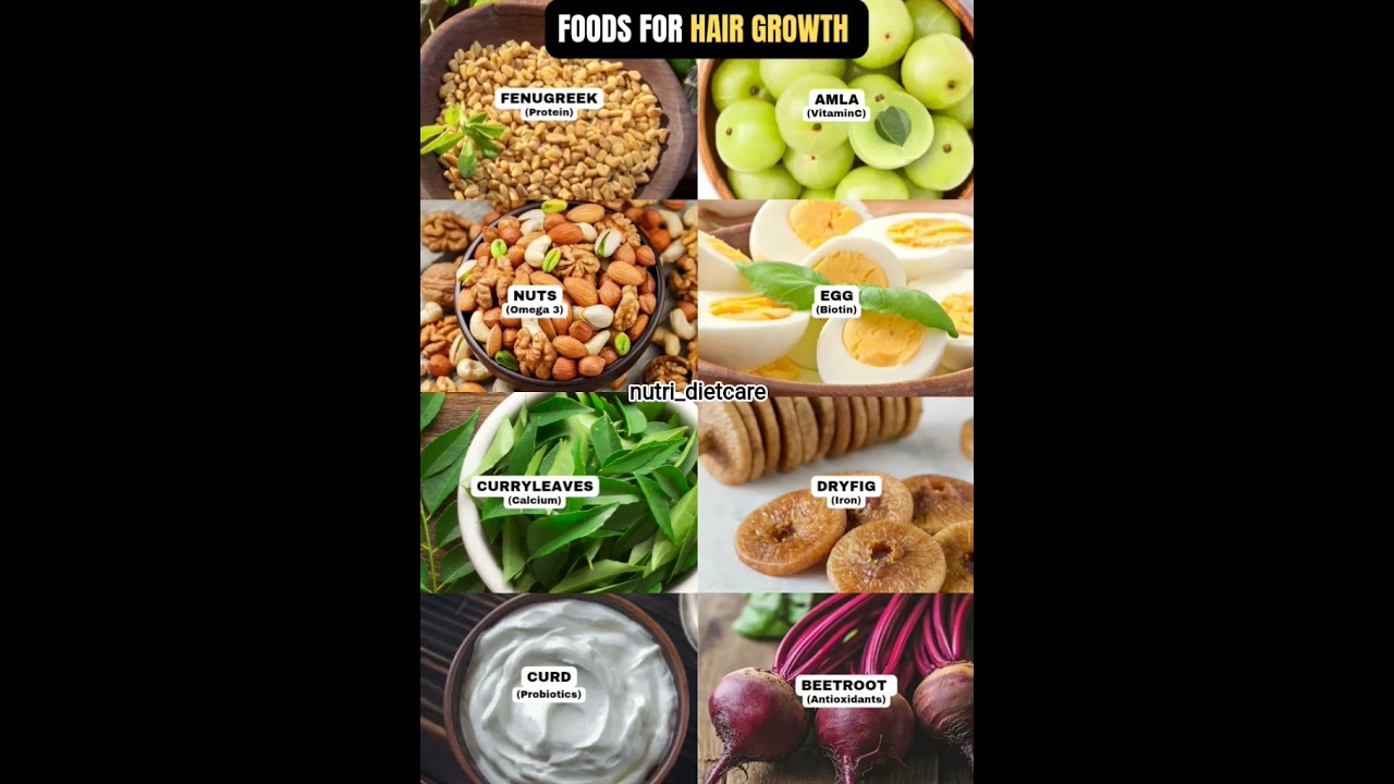 🌱 Foods for Hair Growth 🥗 
