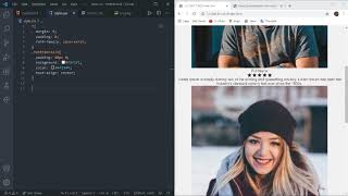 Testimonial section responsive with html and css