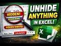 How to Unhide Anything in Excel (Sheets, Rows & Columns) | Real Business Example