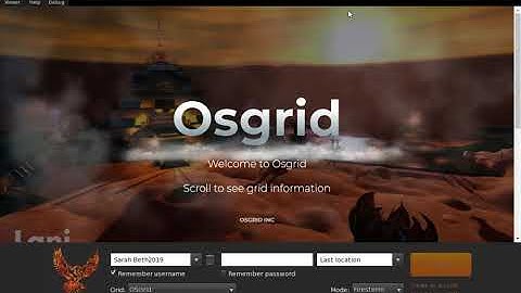 Creating Your Avatar and Account in OSGrid