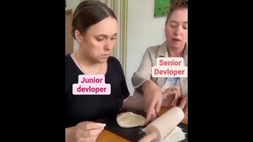 Senior developer teaches a junior one! #shorts #funny #software #trending #coding