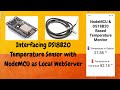 Interfacing DS18B20 Temperature Sensor with NodeMCU &amp; building a  Local Web Server | IoT Web Server