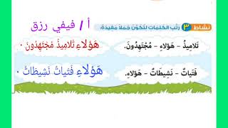 الصف الاول الابتدائي الترم الثاني نافذة لغة عربية المحور الرابع .. هؤلاء أ / فيفي رزق