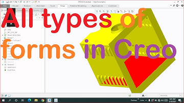 Sheet Metal Tutorial | Creo Forms  | punch form , die form,  sketch form , quilt form