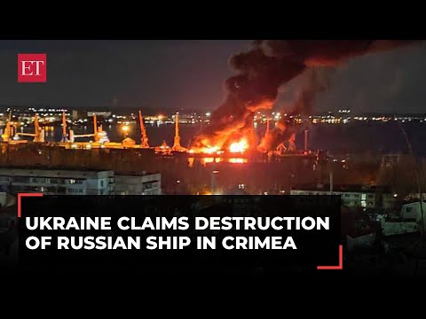 Ukraine claims successful attack on Russian Naval ship 'Novocherkassk' in Crimean waters
