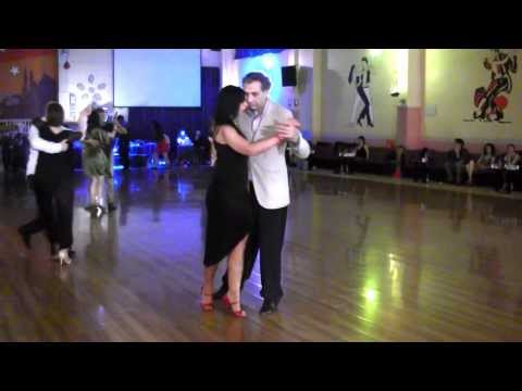 Antonella y Carlos Neuman, en L´Aquila, tango en Italia