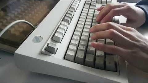 IBM model M buckling spring typing sounds