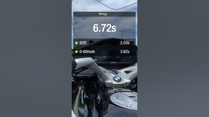 2022 bmw k1600gt 1/4 mile stock
