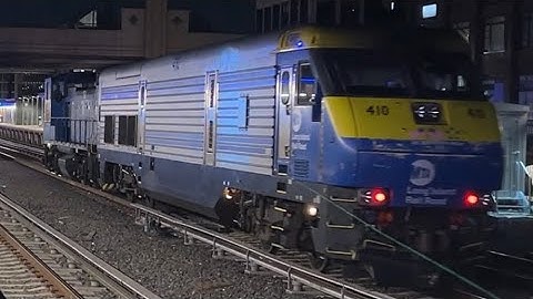 LIRR MP15AC 154 tows LIRR DE30AC 410 through Mineola