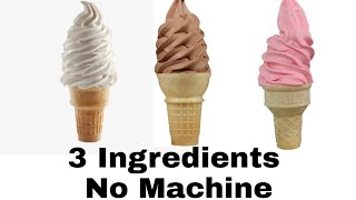 Homemade Soft Serve Ice Cream || Pipeable || No Machine || No Condensed Milk