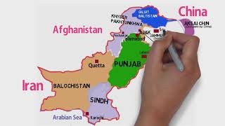 Pakistan Political Map 2023 (Provinces, Capital, Gilgit Baltistan &Kashmir) Map Pakistan Border 2023