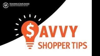Be a savvy shopper!