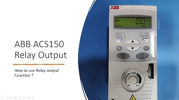 ABB ACS150 Relay Output Function in Hindi