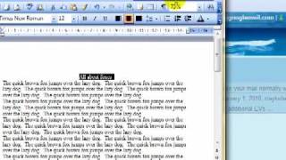 Word 3323 4 Text alignment features Microsoft Word 2003 ECDL ITQ2