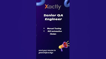 Xactly hires for Senior QA engineer #hiringqa #techieqa #manualtesting #openingqa