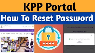 How To Reset Password In KPPP ? #kppp #tender #dsc