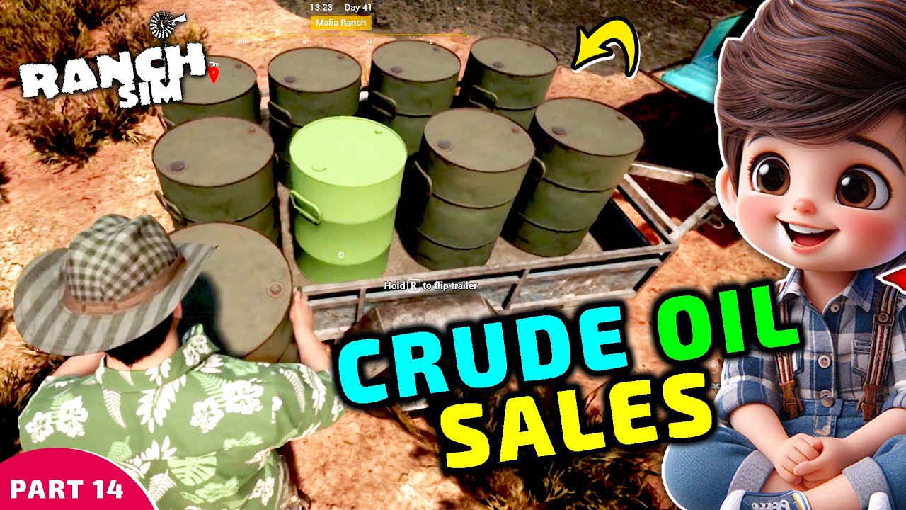 Oil Ranch Simulator Making Huge Profit from Crude Oil || Ranch Simulator || Part 14 - YouTube