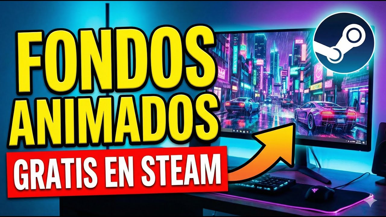 Cómo Poner Fondos Animados en Pc , GRATIS en Steam