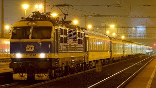 Noční vlaky Ostrava-Svinov - 8./9.8.2018 / Night Trains in Ostrava-Svinov