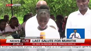 KDF joins family and friends of the late Senior Sergeant John Kinyua Muriithi for his final send off