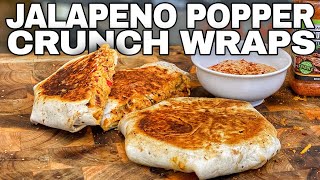 CJ's Wicked Jalapeno Popper Crunch Wraps | Blackstone Griddle