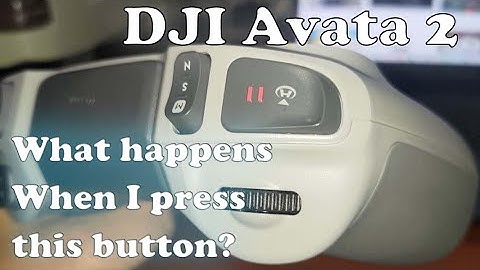 DJI Avata 2 and the PAUSE Button | What happens when you press the pause button on your RC3