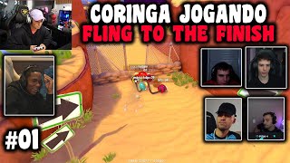 CORINGA JOGANDO FLING TO THE FINISH PELA PRIMEIRA VEZ! FRAT: ENDRICK, BIRO, TODY, DEDÉ, SPK!