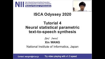 Speaker Odyssey 2020 Tutorial: Neural statistical parametric speech synthesis