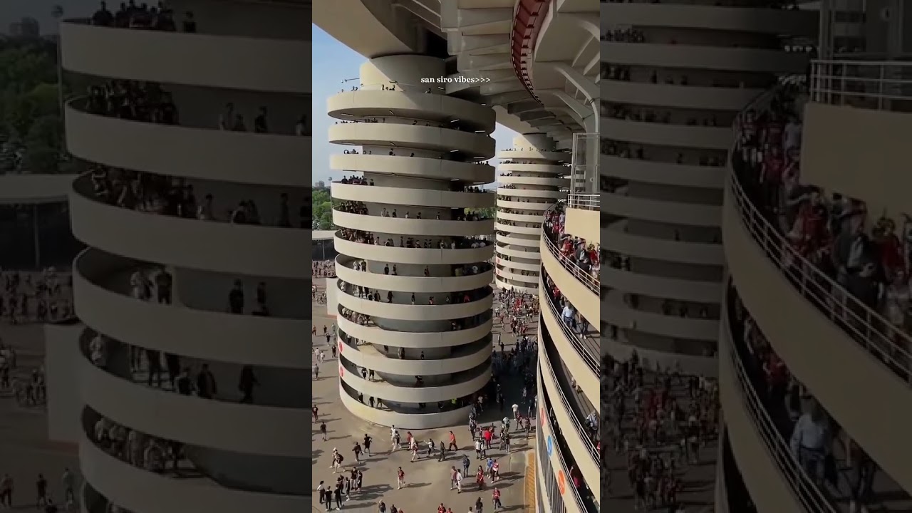 Mesmerizing footage of San Siro Stadium in Milano.