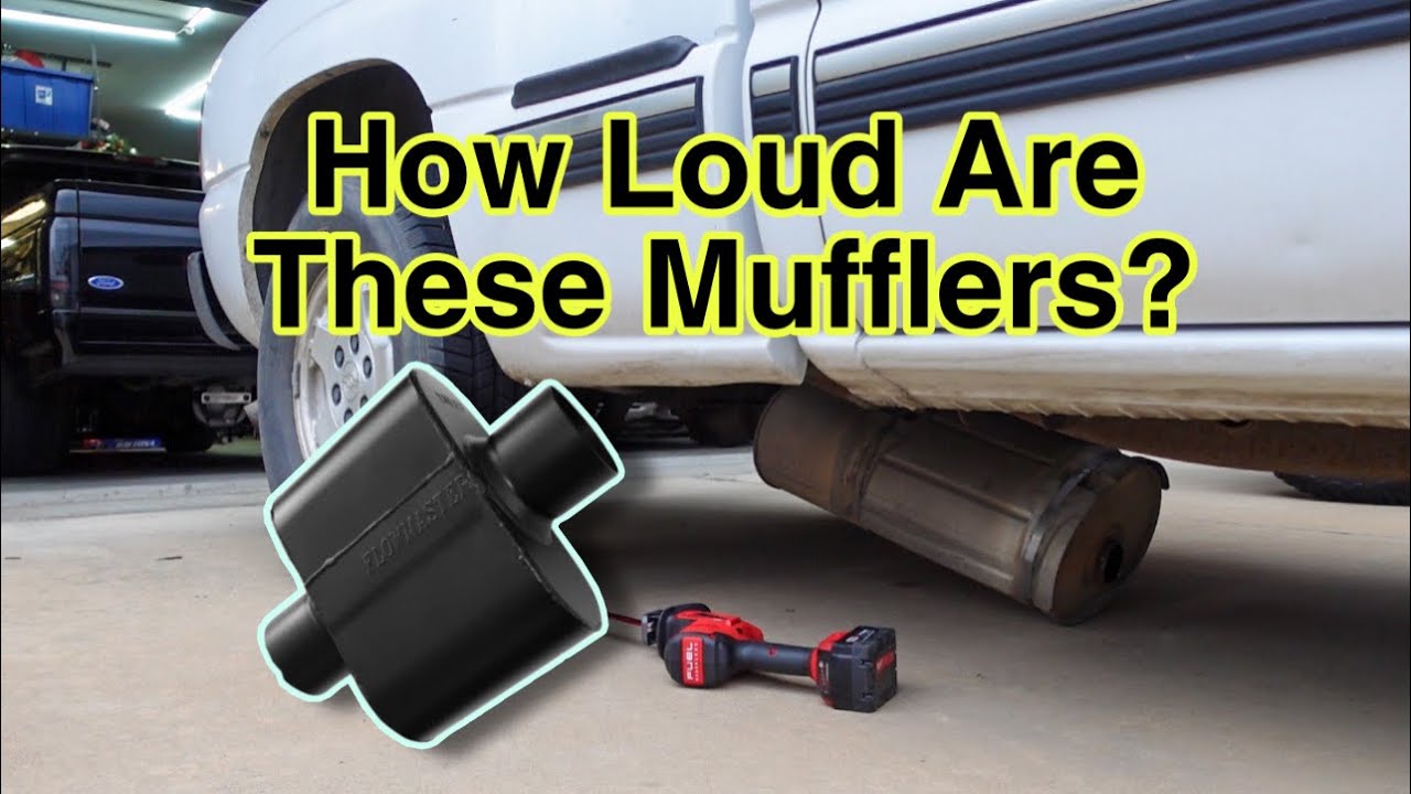 Installing A Super Loud Muffler On a Silverado. FlowMaster 10 series