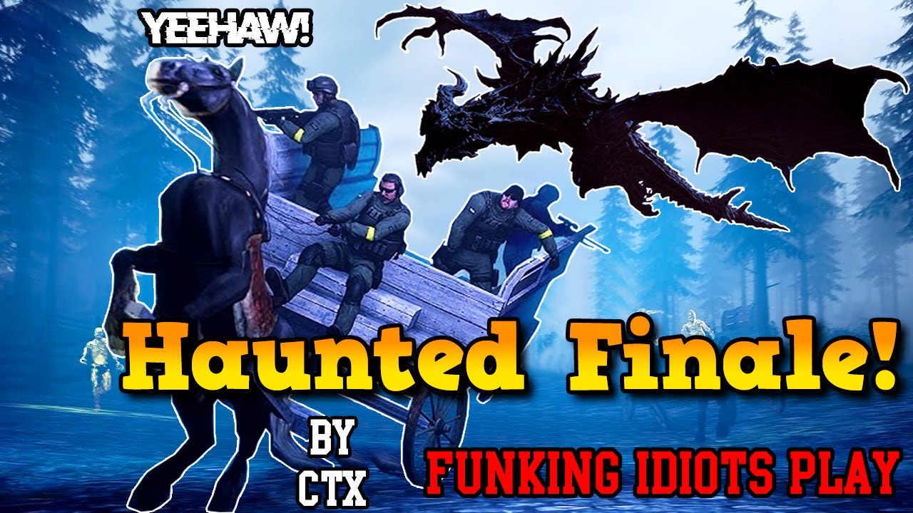 FUNKING IDIOTS fight a DRAGON! Haunted CS:GO Map Finale! (Chapter 1 | Part 2)