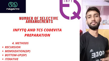 INFYTQ AND TCS CODEVITA PREPARATION | NO OF SELECTIVE ARRANGEMENTS | INFYTQ | NAGARRO | MICROSOFT