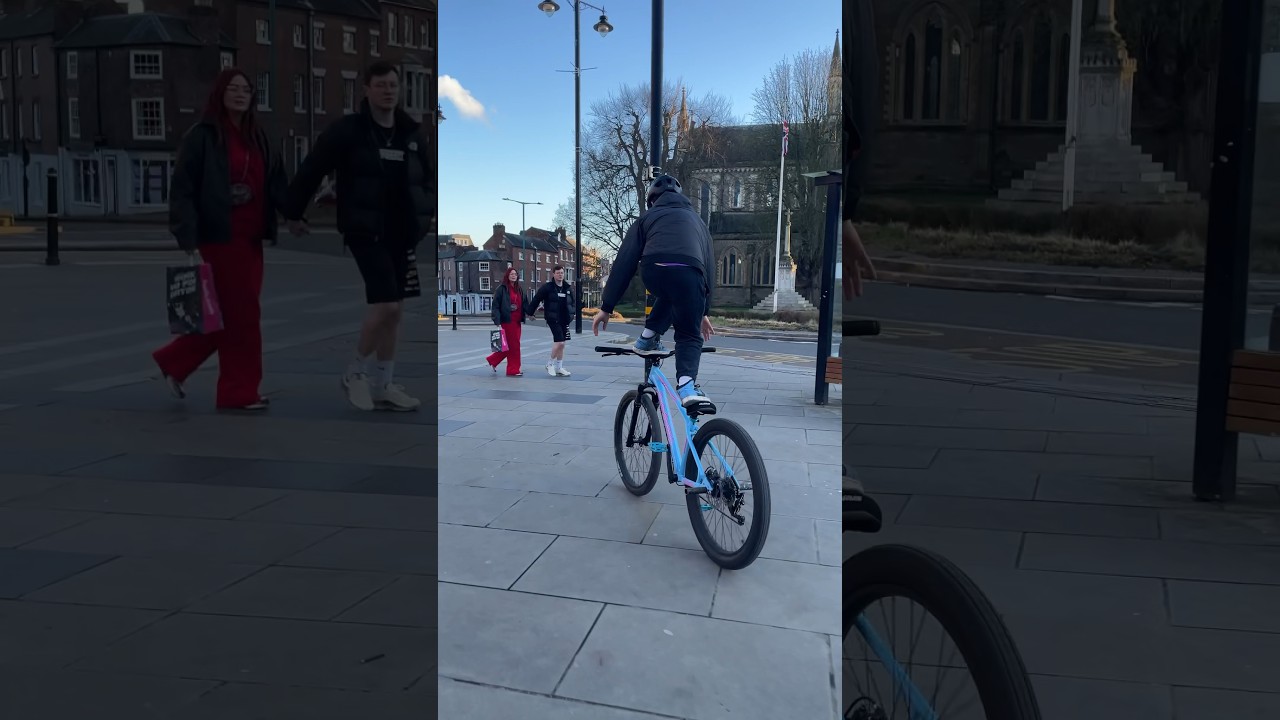 Surfing on a bike😳