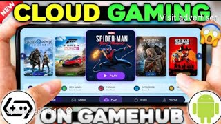 Cloud gaming app game hub| unlimited playtime on game hub without any queue 😄😄 screenshot 3