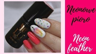 Tęczowe piórko | Piórko na paznokciu | LU Professionali || Feather nail art | Rainbow feather ❤️❤️❤️ screenshot 4