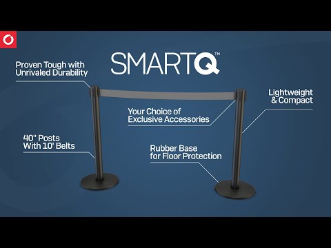 SmartQ™ Retractable Belt Stanchions | Sonco Perimeter Security