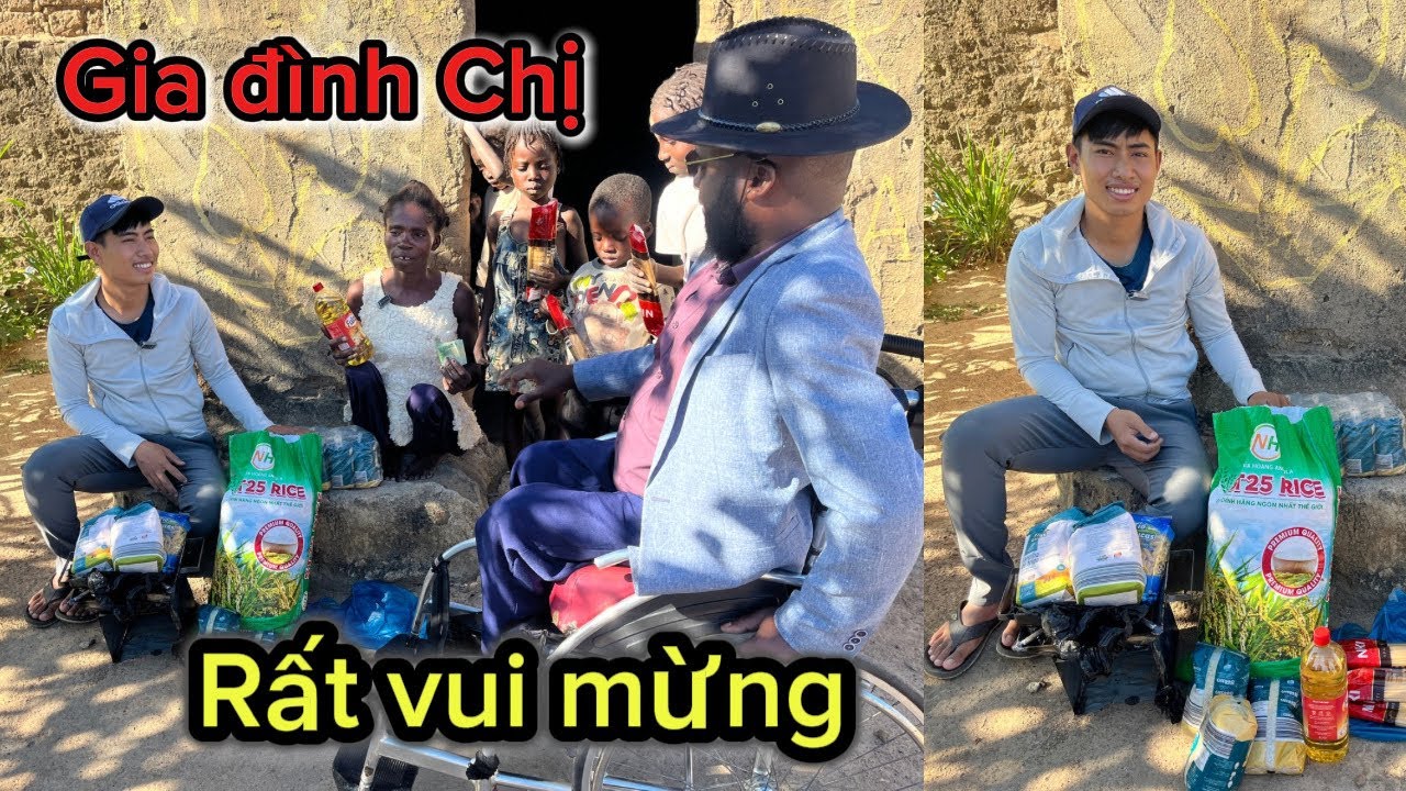 Thái Lâm Vlogs || Cả gia đình chi đã rất vui mừng , khi nhận được món quà từ nhà hảo tâm Việt Nam 