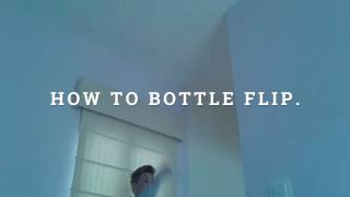 Amazing bottle flip skills.