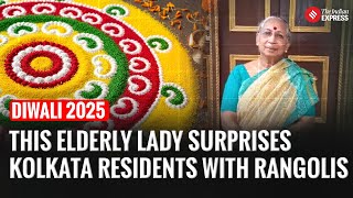 Diwali 2025: How This Elderly Lady Surprises Residents With Rangolis screenshot 4