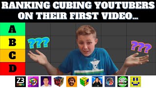 RANKING Cubing Youtubers On Their FIRST EVER Video!! | J Perm, Cubing Encoded, Tingman + MANY MORE |